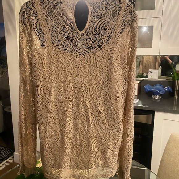 Cable & Gauge lace blouse , built in camisole - Picture 3 of 3